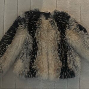 Zara Two-Tone Teddy Jacket Never Worn